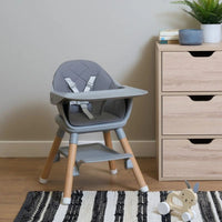 Thumbnail for Clair de Lune 6 in 1 High Chair Grey/Natural