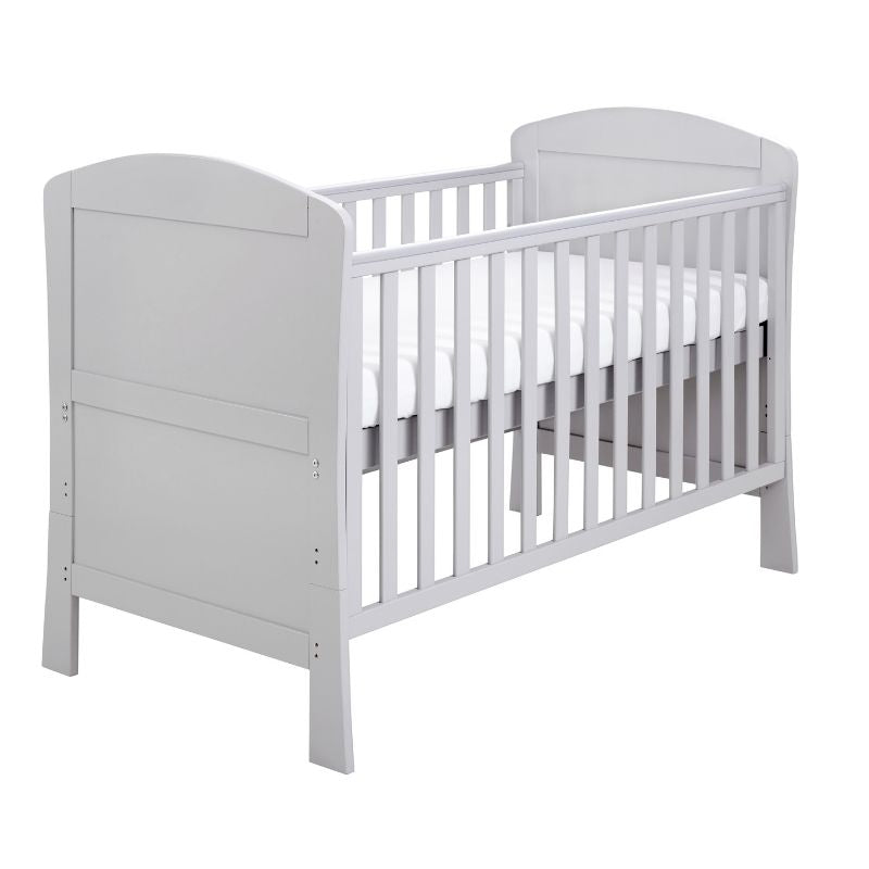 Babymore Aston Dropside Cot Bed Grey