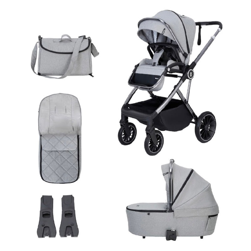 Babymore Chia Pram Pushchair Pearl Grey