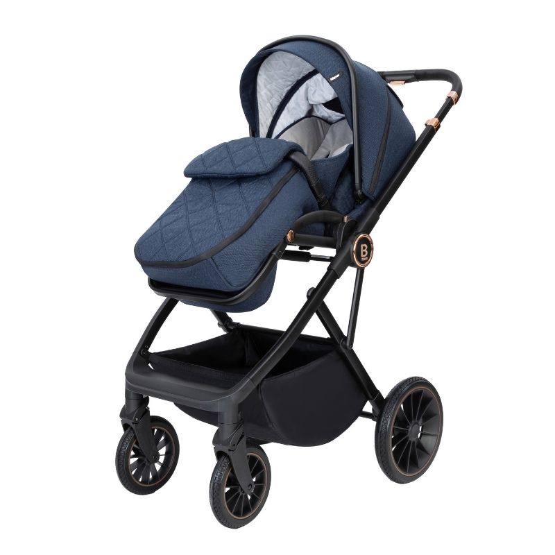 Babymore Chia Travel System Pecan Car Seat Midnight Blue