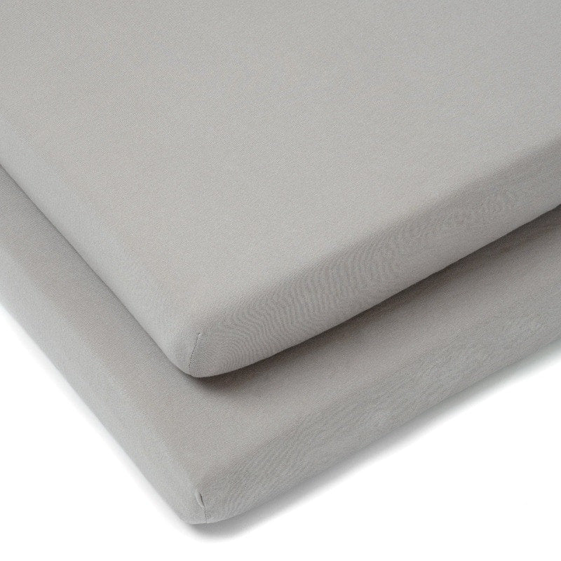 Clair de Lune 2 Pack Cot Sheets - Grey