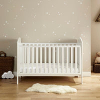 Thumbnail for Babymore Aston Dropside Cot Bed White