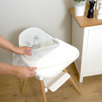 Thumbnail for Clair de Lune 6 in 1 High Chair White/Natural