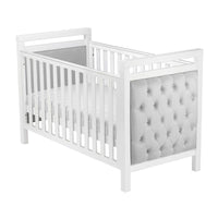 Thumbnail for Babymore Velvet Deluxe Cot Bed – White