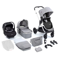 Thumbnail for Babymore Memore V2 Travel System Pecan Car Seat Silver