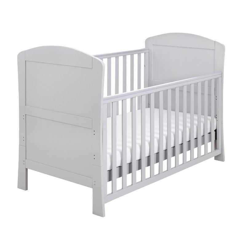 Babymore Aston Dropside Cot Bed Grey