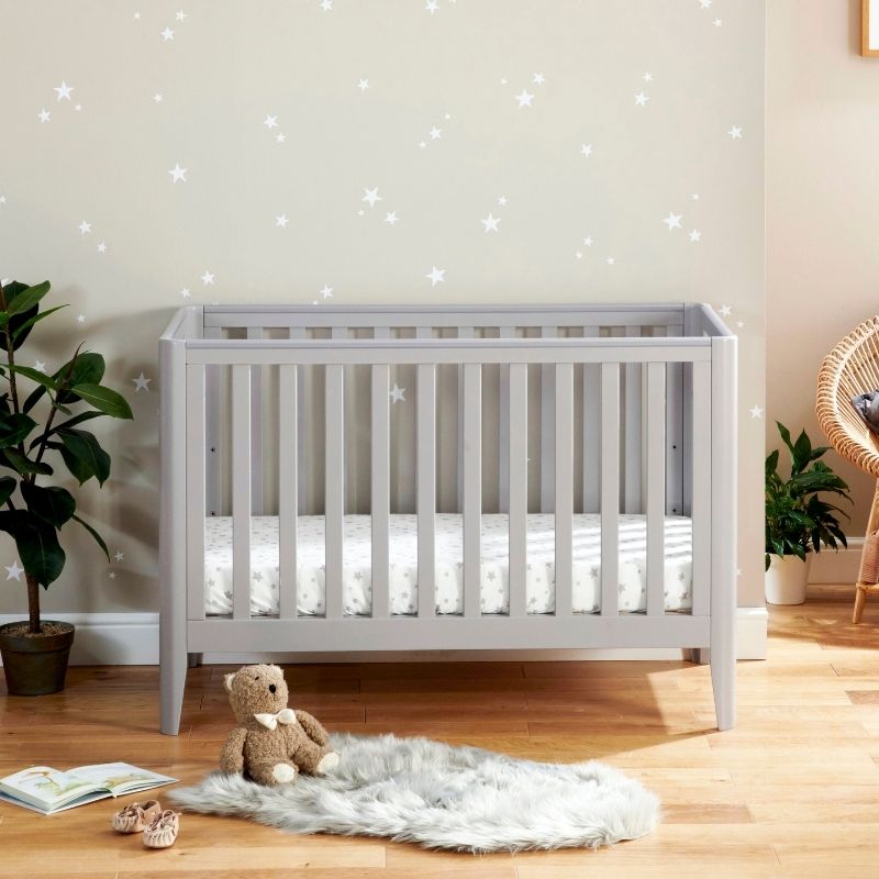 Babymore Iris Cot Bed Grey