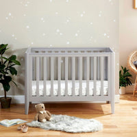 Thumbnail for Babymore Iris Cot Bed Grey