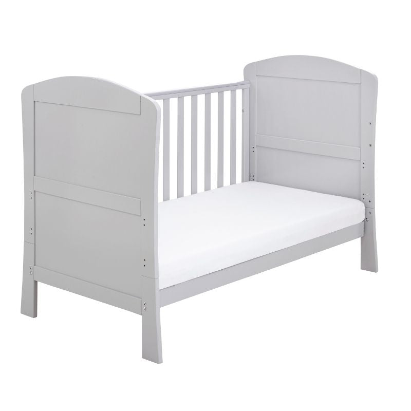 Babymore Aston Dropside Cot Bed Grey