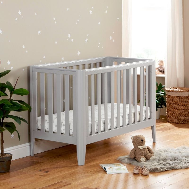 Babymore Iris Cot Bed Grey