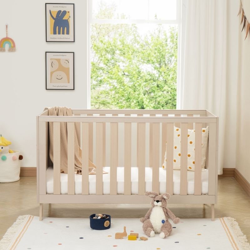 Babymore Dante Cot Bed Cashmere