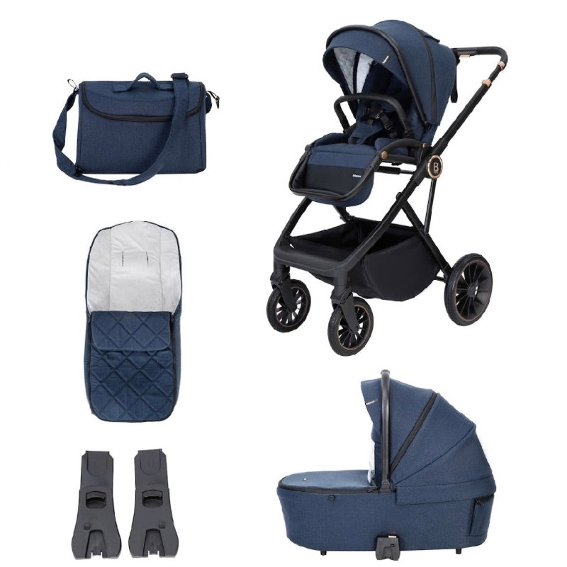 Babymore Chia Pram Pushchair Midnight Blue