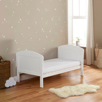 Thumbnail for Babymore Aston Dropside Cot Bed White