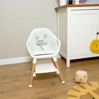 Thumbnail for Clair de Lune 6 in 1 High Chair White/Natural