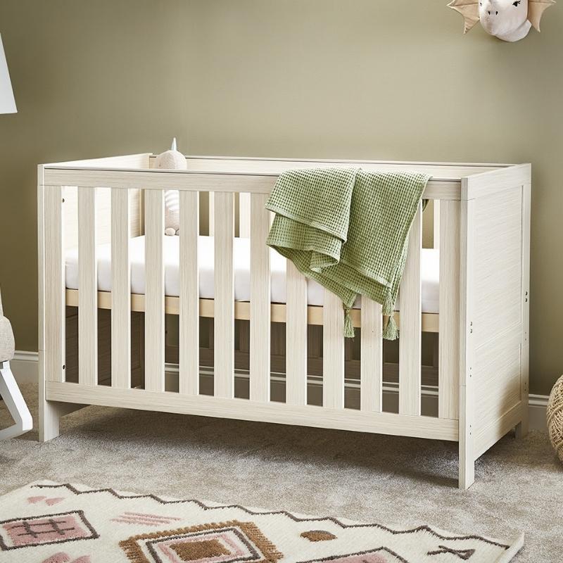 Obaby Nika Cot Bed Oatmeal