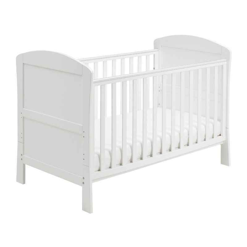 Babymore Aston Dropside Cot Bed White