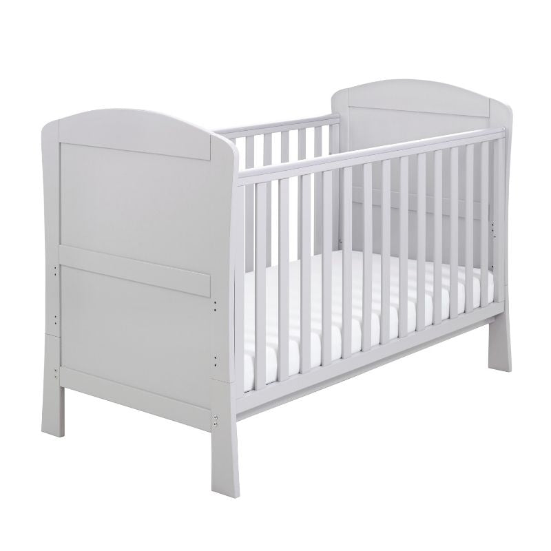 Babymore Aston Dropside Cot Bed Grey