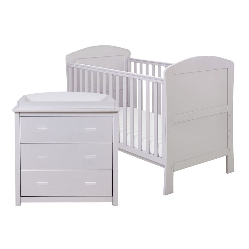 Babymore Aston 2 Piece Nursery Room Set Grey