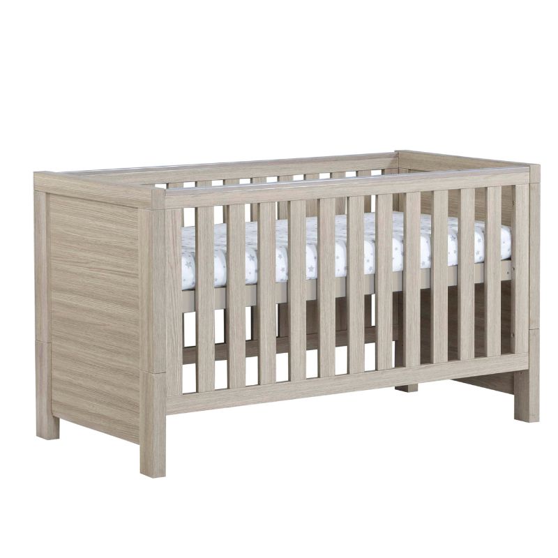 Babymore Luno Cot Bed Oak