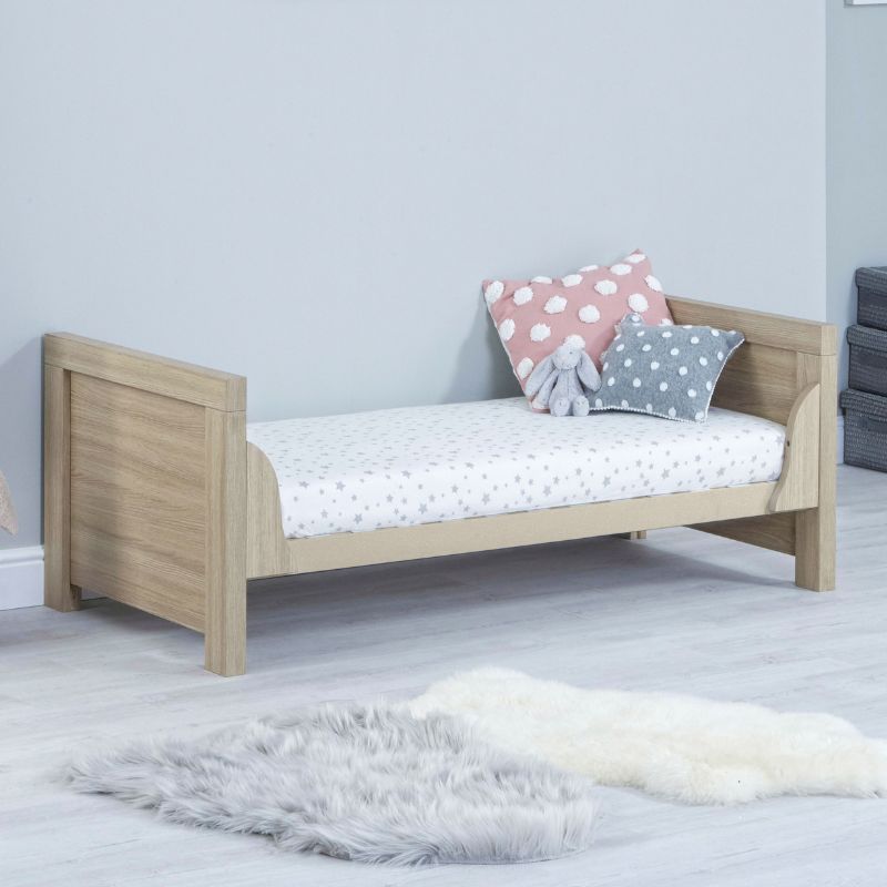 Babymore Luno Cot Bed Oak