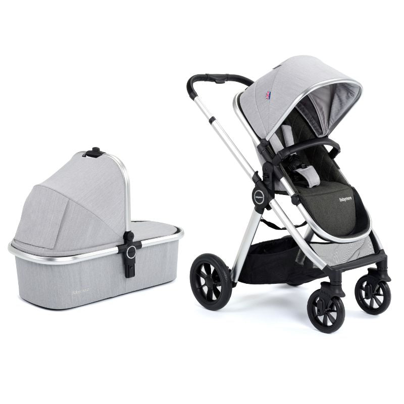 Babymore Memore V2 Pram Pushchair - 11 Piece Silver