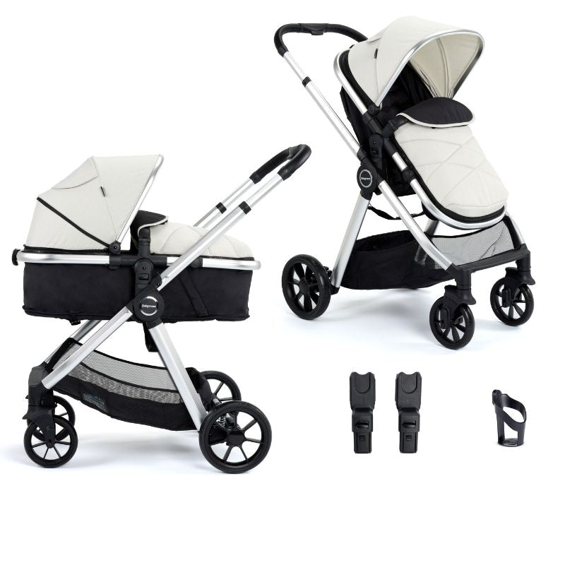 Babymore Mimi Pram & Pushchair Silver