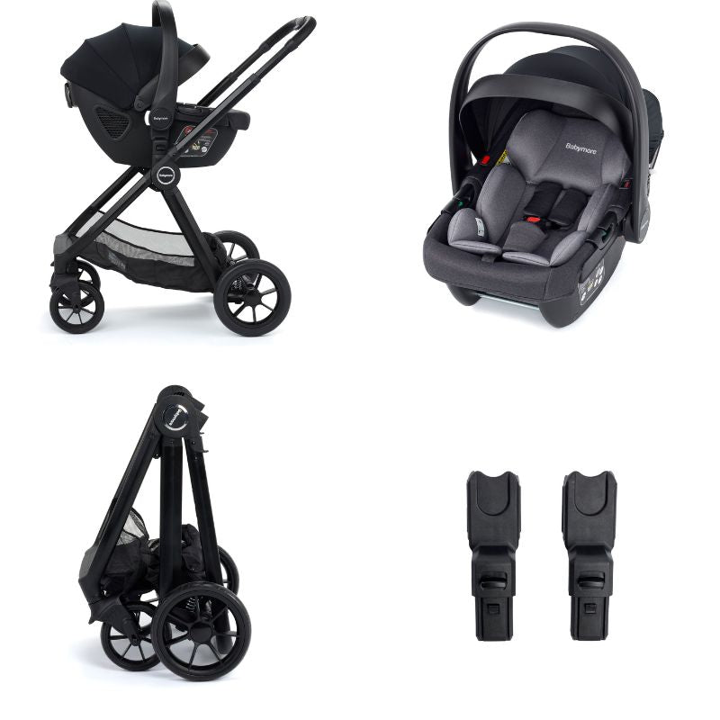 Babymore Mimi Travel System Coco i-Size Car Seat Black