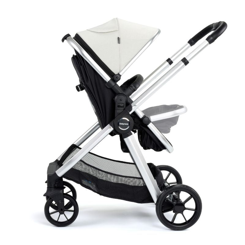 Babymore Mimi Travel System Pecan i-Size Car Seat Silver