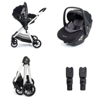 Thumbnail for Babymore Mimi Travel System Pecan i-Size Car Seat Silver