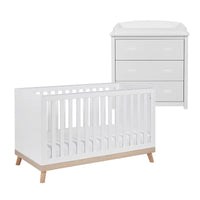 Thumbnail for Babymore Mona 2 Piece Nursery Room Set White