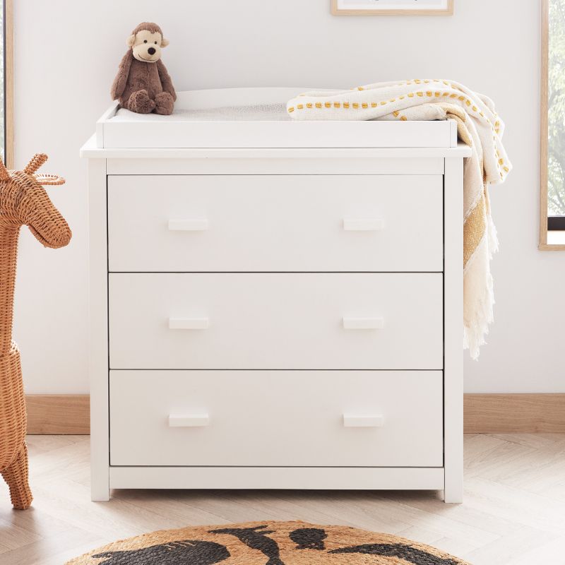 Babymore Mona 2 Piece Nursery Room Set White