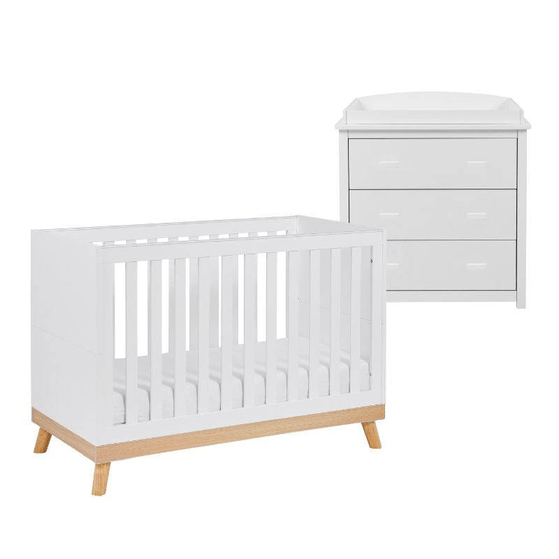 Babymore Mona Mini 2 Piece Room Set White