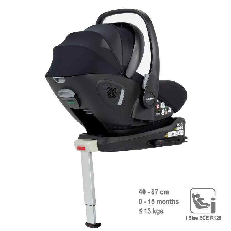 Babymore Pecan i-Size Baby Car Seat with Isofix Base