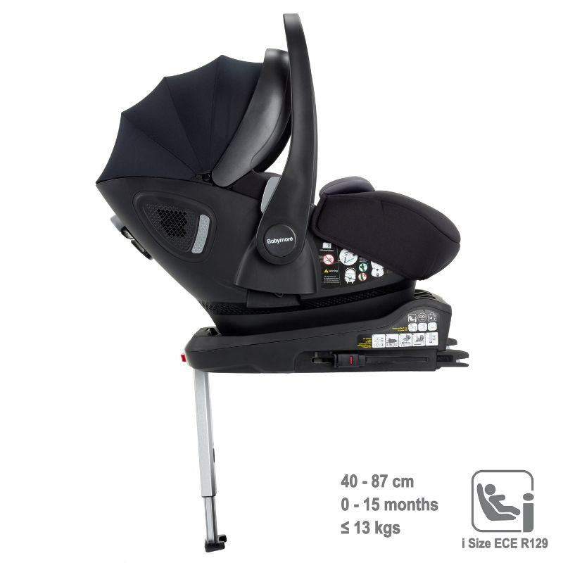 Babymore Pecan i-Size Baby Car Seat with Isofix Base