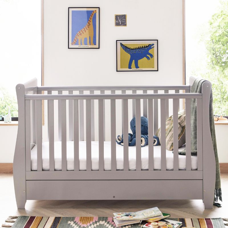 Babymore Stella Cot Grey