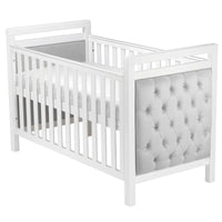 Thumbnail for Babymore Velvet Deluxe Cot Bed – White - BABY STORE UK