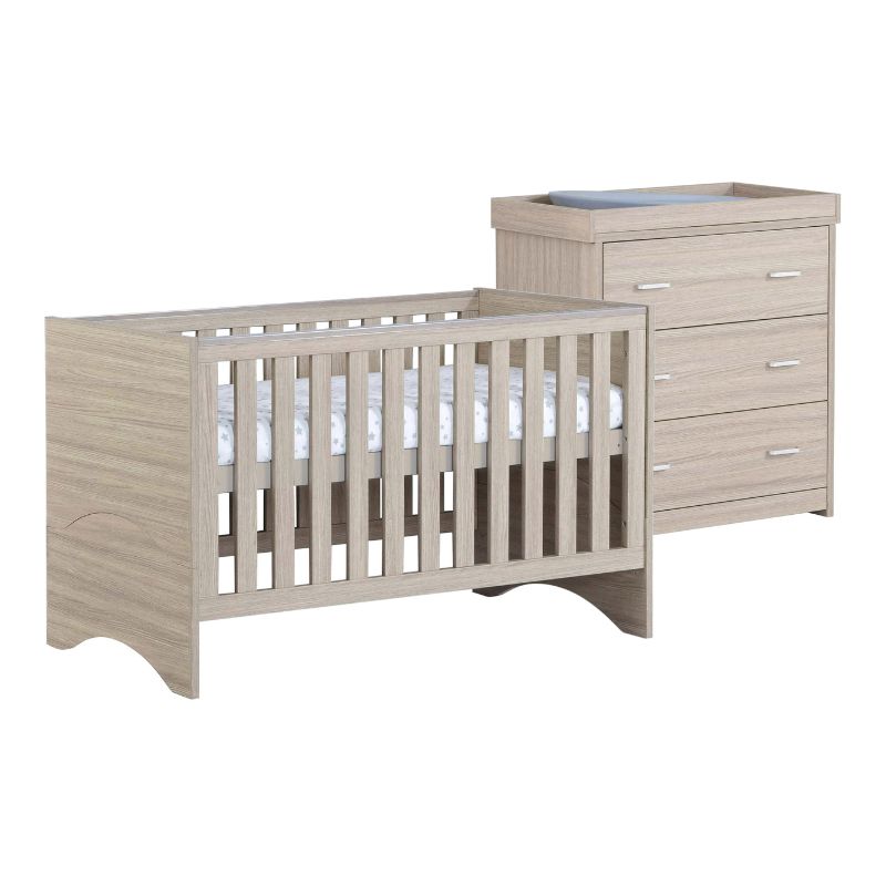 Babymore Veni 2 Piece Room Set Oak - No Drawer