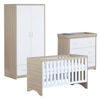 Thumbnail for Babymore Veni 3 Piece Set Oak White - No Drawer