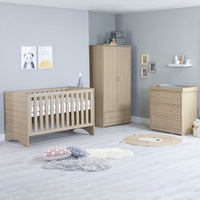 Thumbnail for Babymore Veni 3 Piece Set Oak - No Drawer