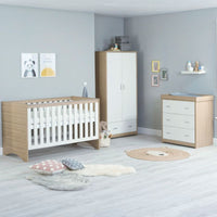 Thumbnail for Babymore Veni 3 Piece Set Oak White - No Drawer