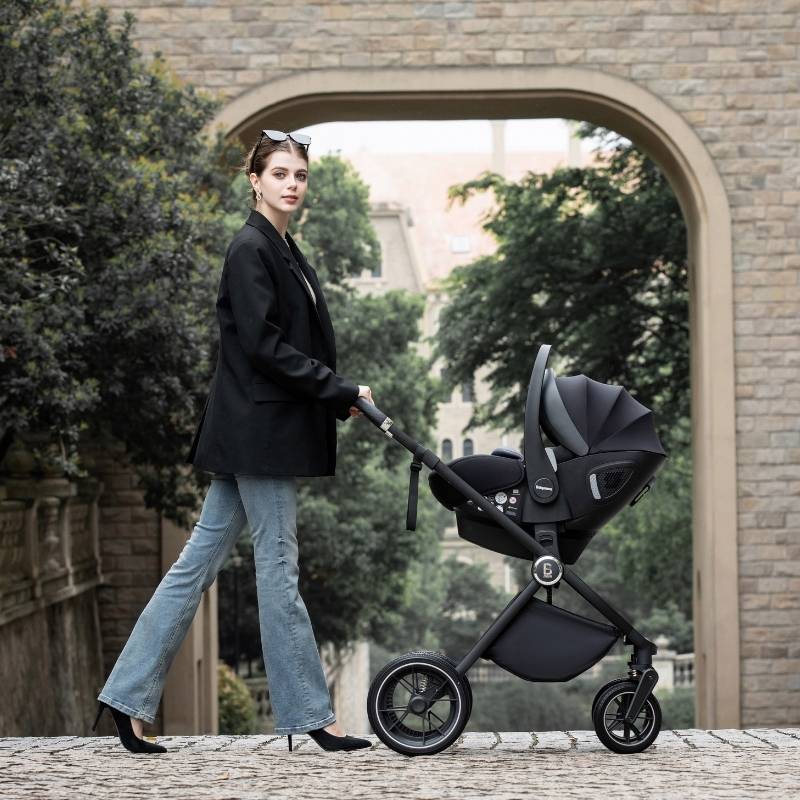 Babymore Kai Travel System Pecan Car Seat Forest Grey