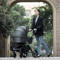 Thumbnail for Babymore Kai Travel System Pecan Car Seat Forest Grey