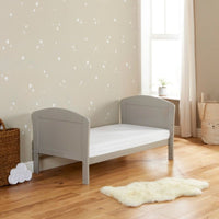 Thumbnail for Babymore Aston Dropside Cot Bed Grey