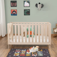 Thumbnail for Babymore Dante Cot Bed Natural