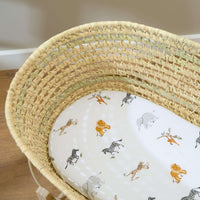Thumbnail for Clair de Lune Jungle Dreams 2 Pack Moses Basket Sheets