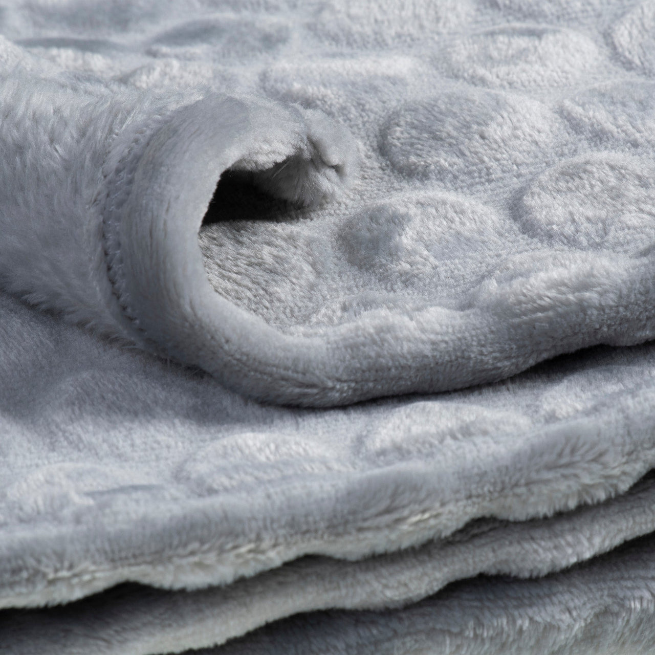 Clair de Lune Marshmallow Blanket- Grey Pram Size 90 x 70cm