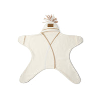 Thumbnail for Clair de Lune Star Fleece Wrap Blanket - Cream 0-6 Months