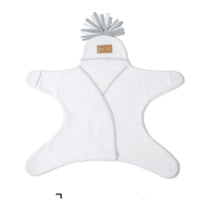 Thumbnail for Clair de Lune Star Fleece Wrap Blanket - White 0-6 Months