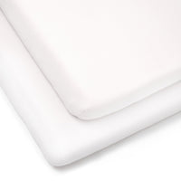 Thumbnail for Clair de Lune 2 Pack Cot Sheets - White