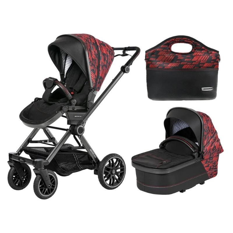 Mercedes AMG GT² Limited Edition Pushchair Bundle by Hartan Hyper Red